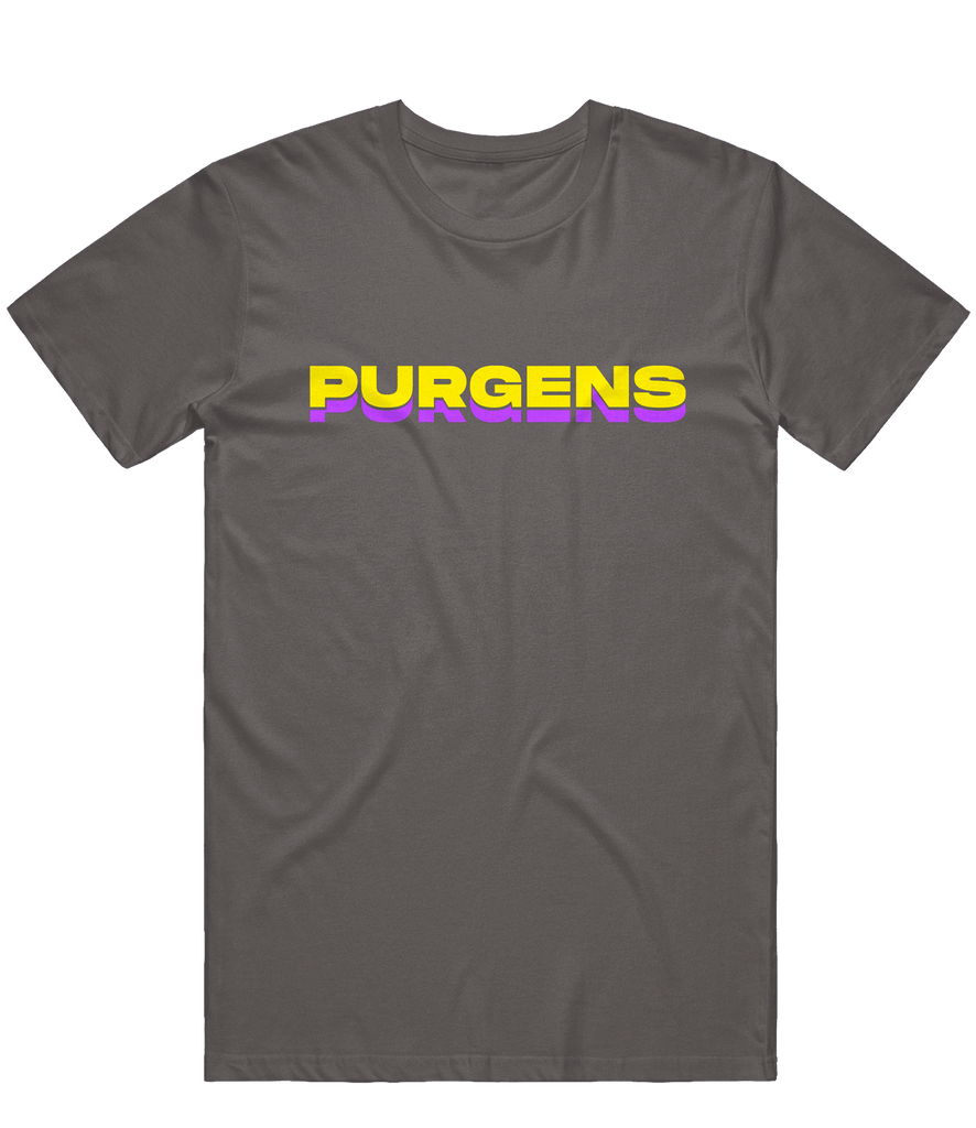 Purgens Text Tee - Charcoal - ARMA - T-Shirt