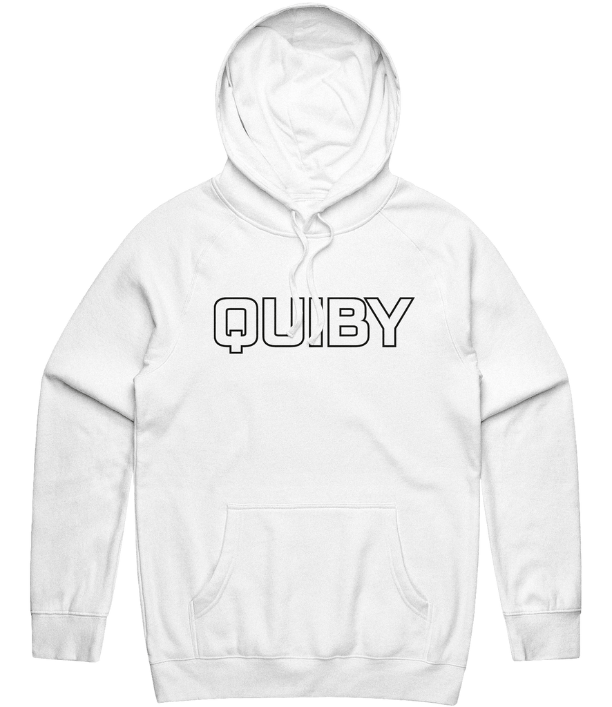 Quiby Outline Hoodie - White - ARMA - Hoodie