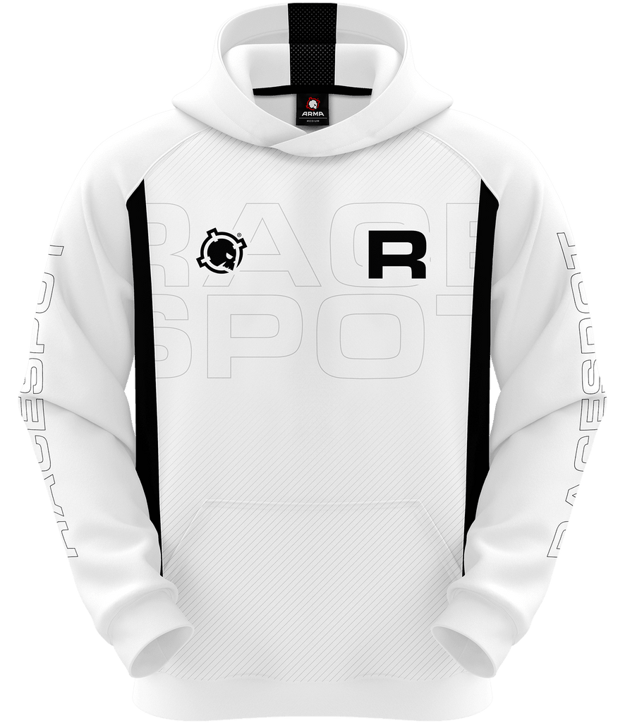 Racespot ELITE Hoodie - White - ARMA