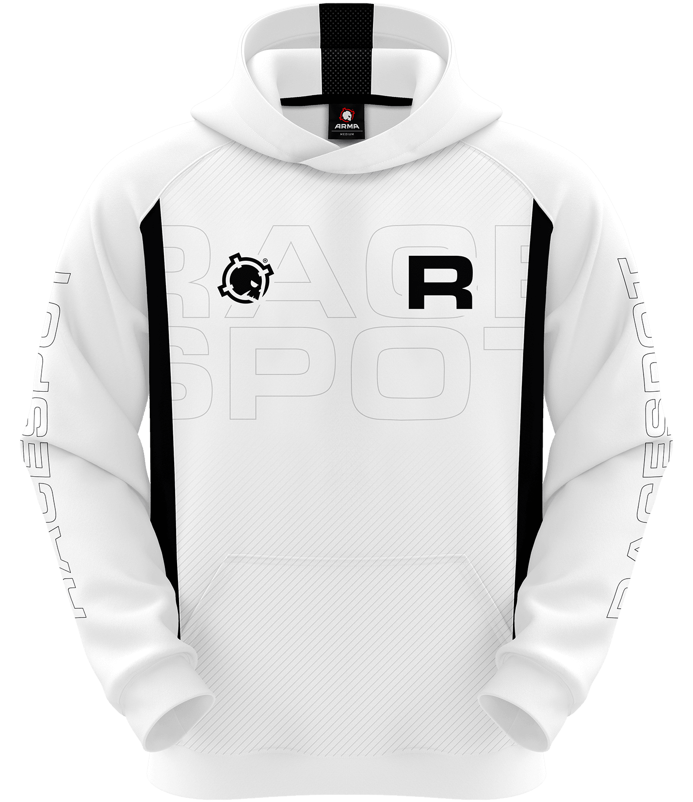 Racespot ELITE Hoodie - White - Custom Esports Jersey by ARMA