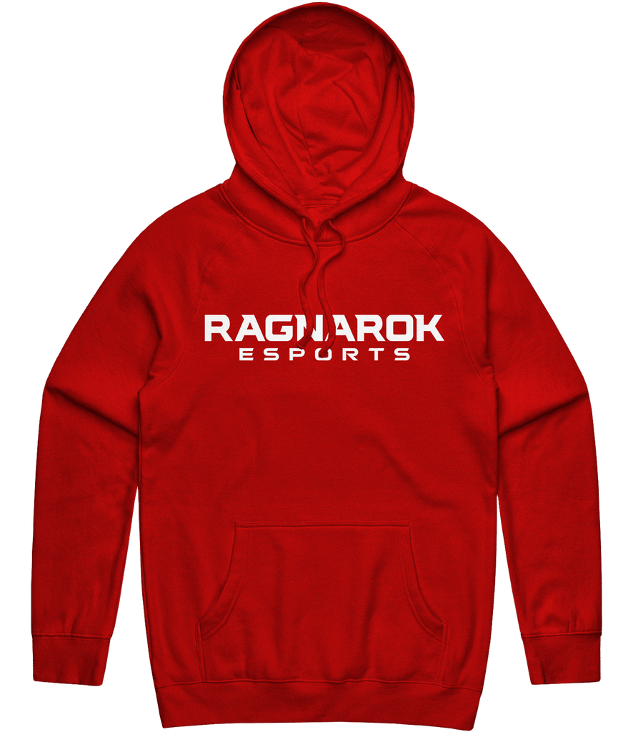 Ragnarok Text Hoodie - Red - ARMA - Hoodie