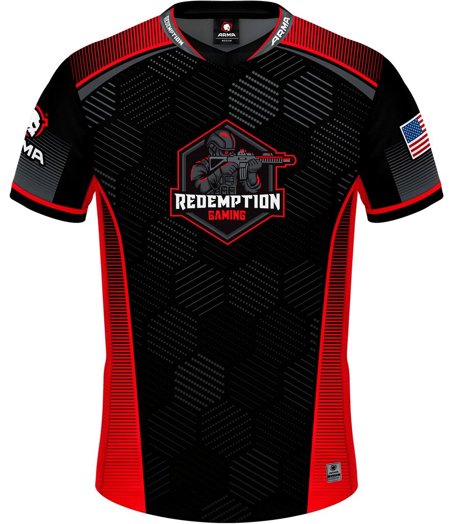 Redemption Jersey - Black/Red - ARMA - Esports Jersey