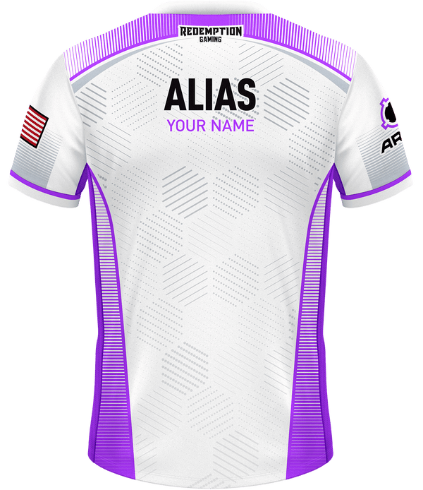 Redemption Jersey - White/Purple - ARMA - Esports Jersey