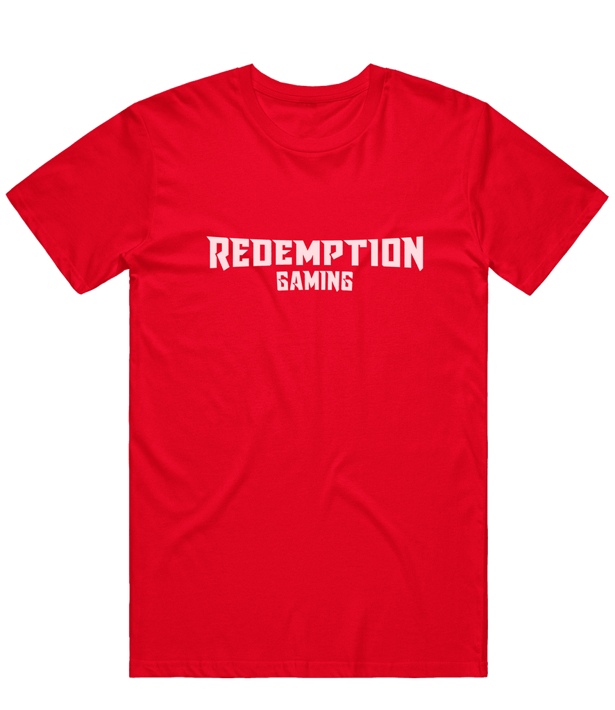 Redemption Text Tee - Red - ARMA - T-Shirt