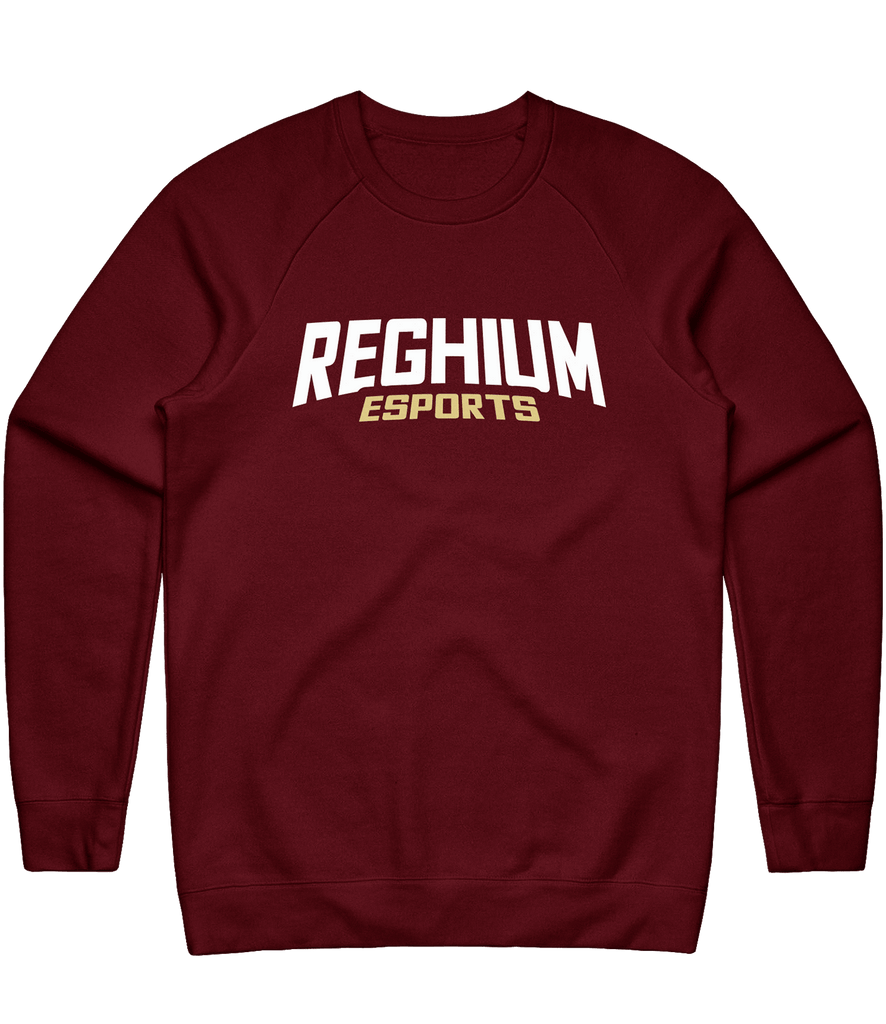 Reghium Text Crewneck - Maroom - ARMA - Sweater