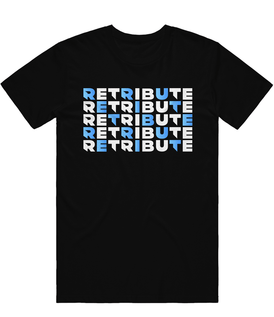Retribute Stack Tee - Black - ARMA - T-Shirt