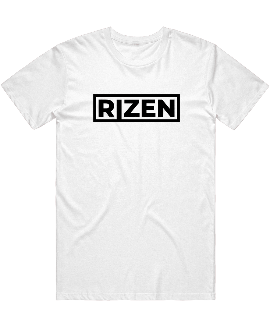 Rizen Degrees Text Tee - White - ARMA - T-Shirt