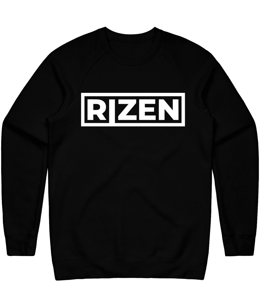 Rizen Text Crewneck - Black - ARMA - Sweater