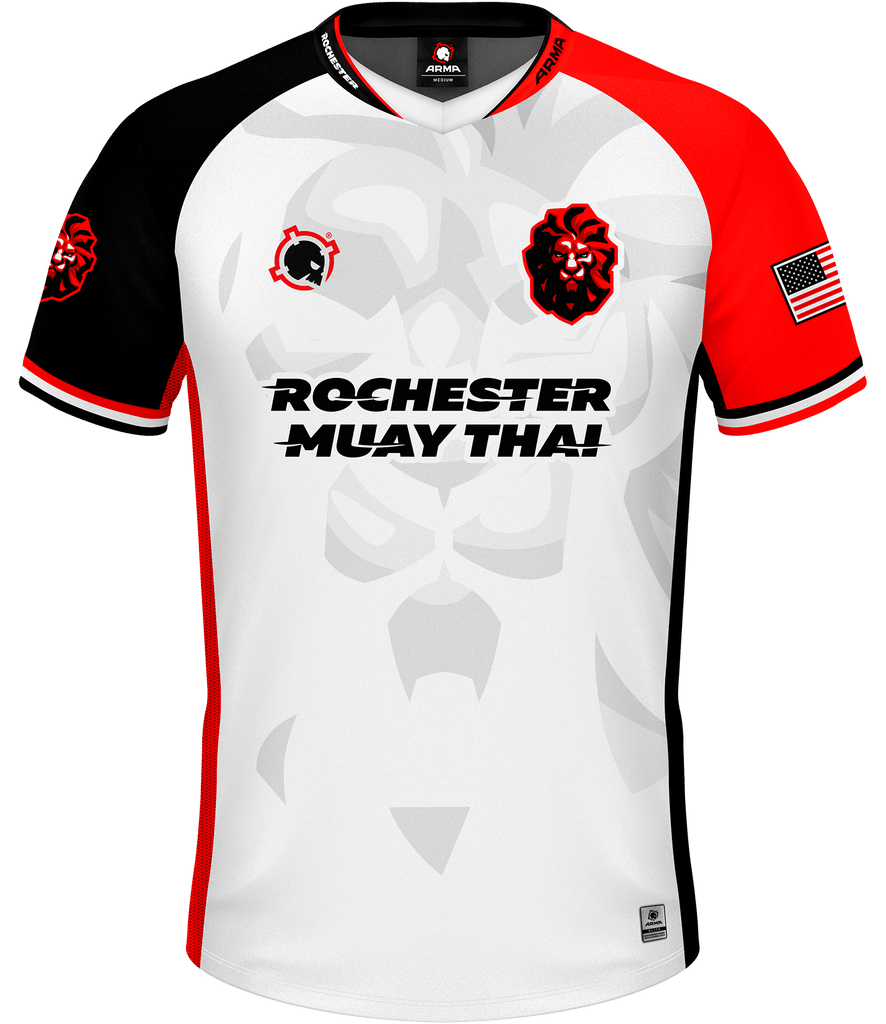 Rochester Muay Thai ELITE Jersey - White - ARMA - Esports Jersey
