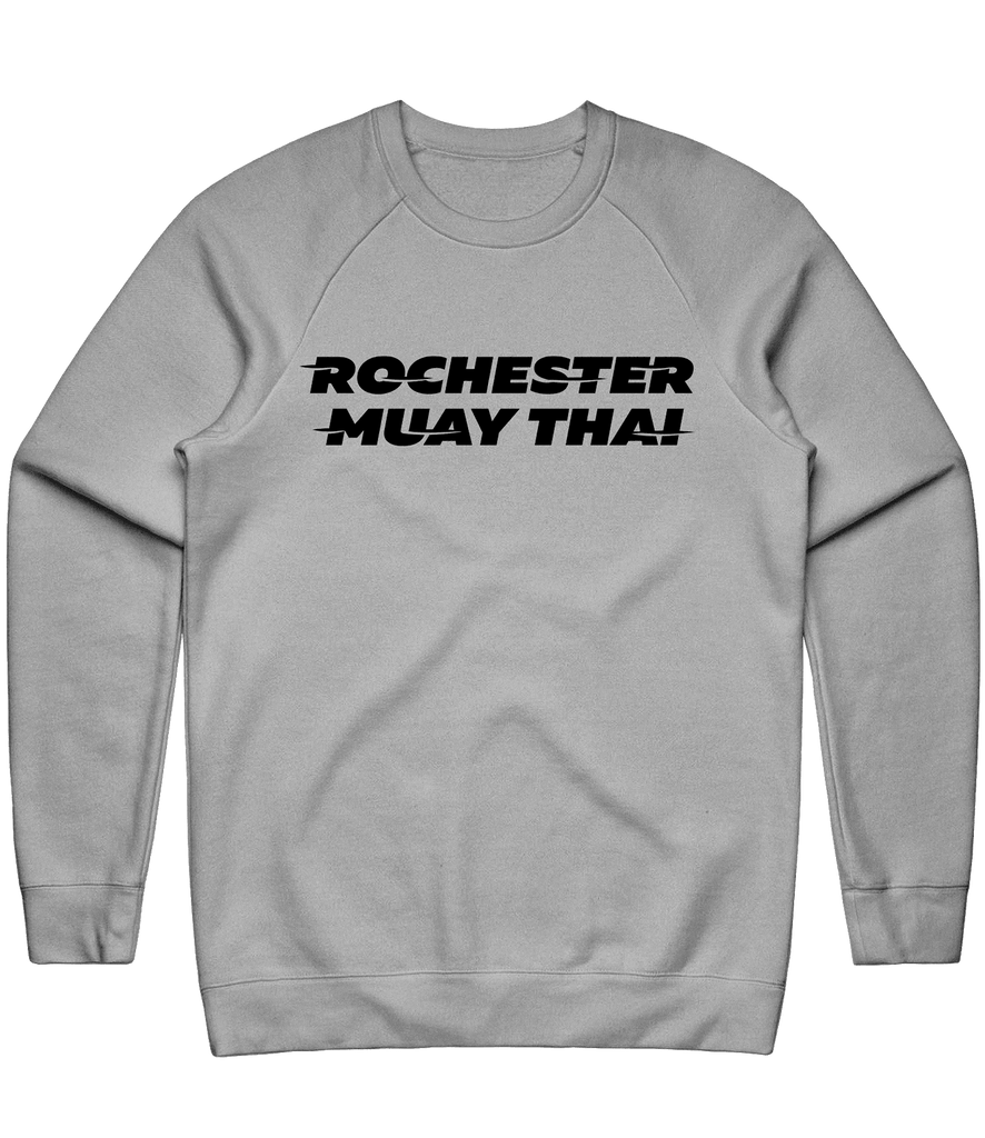 Rochester Muay Thai Text Crewneck - Grey - ARMA