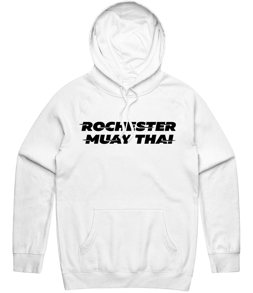 Rochester Muay Thai Text Hoodie - White - ARMA - Hoodie