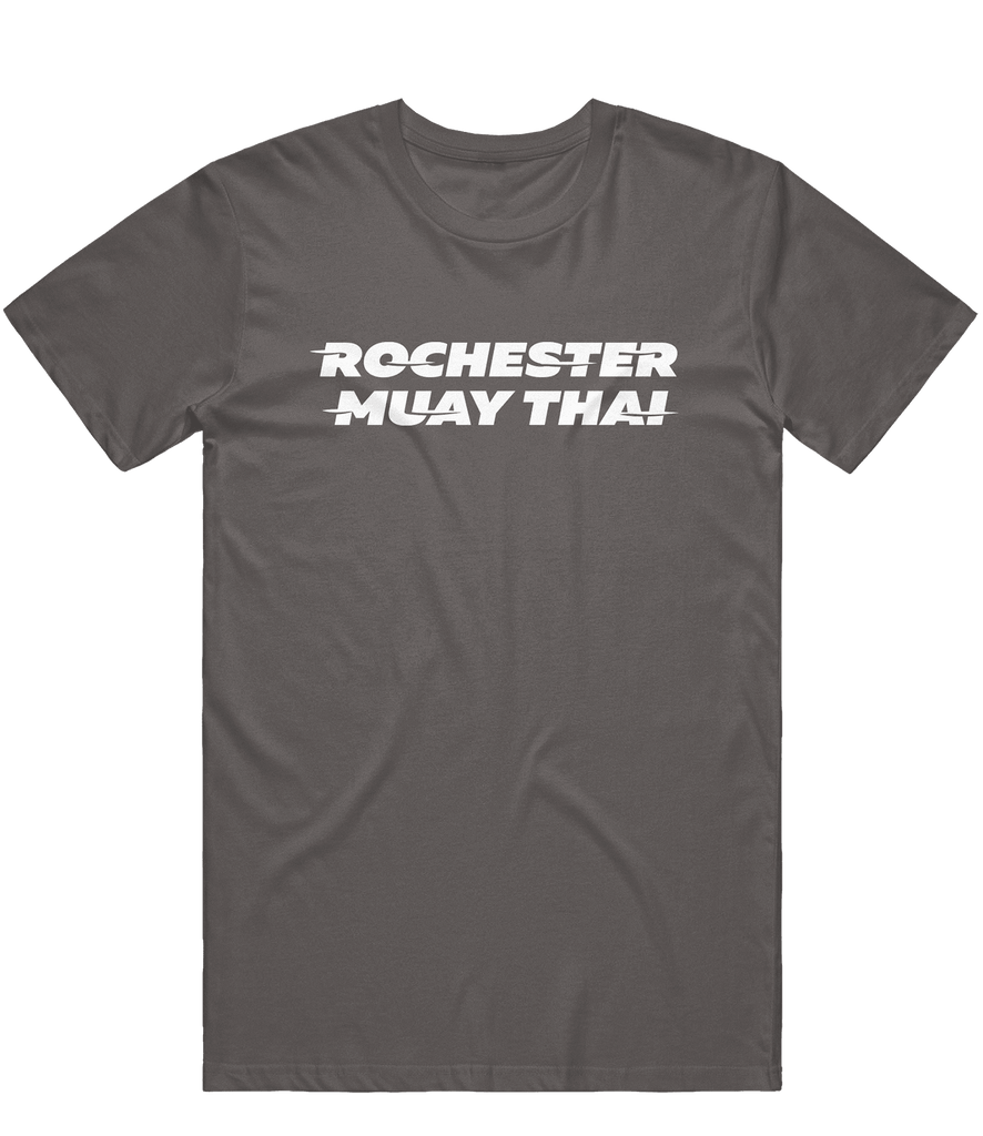 Rochester Muay Thai Text Tee - Charcoal - ARMA - T-Shirt