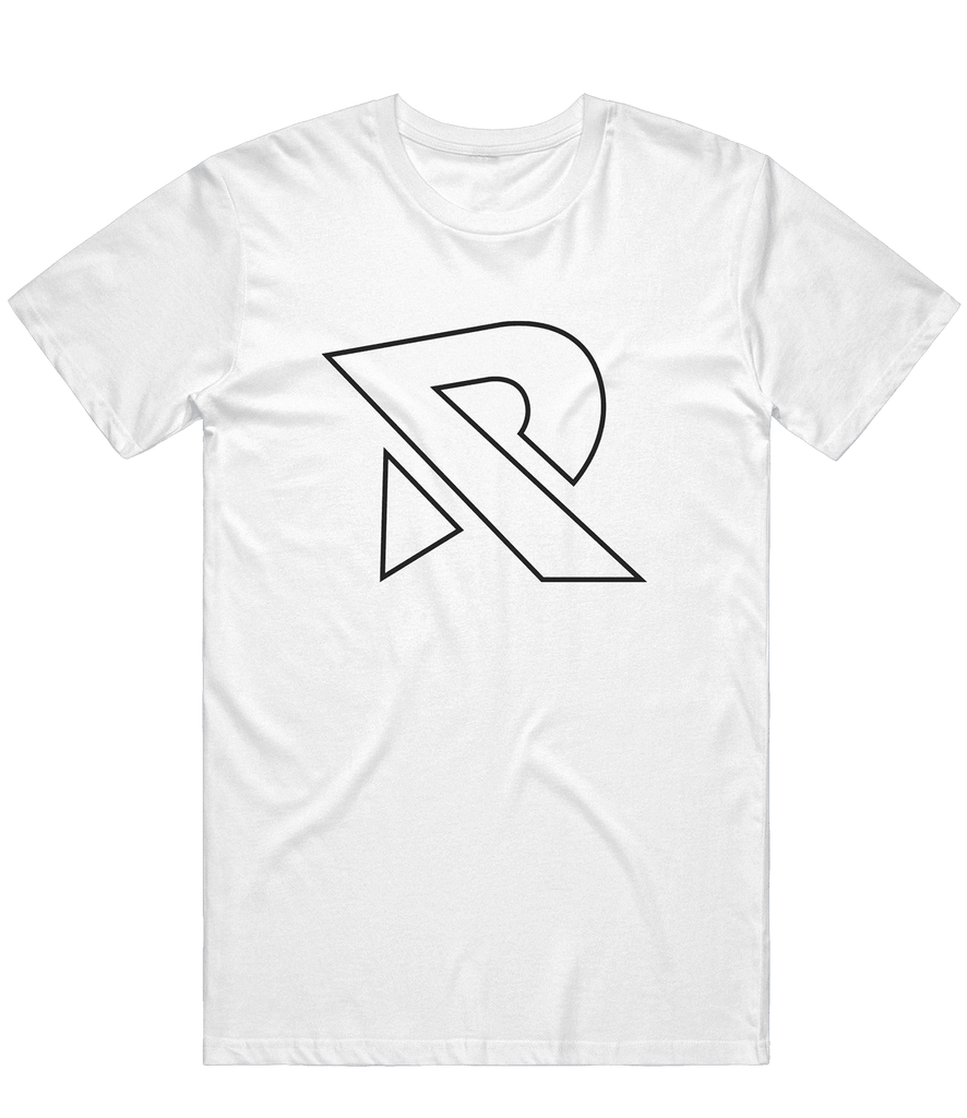 Rustic Outline Tee - White - ARMA - T-Shirt
