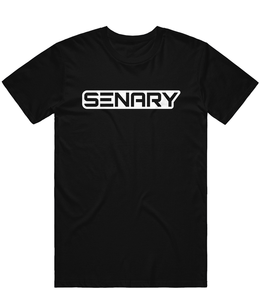Senary Outline Tee - Black - ARMA - T-Shirt