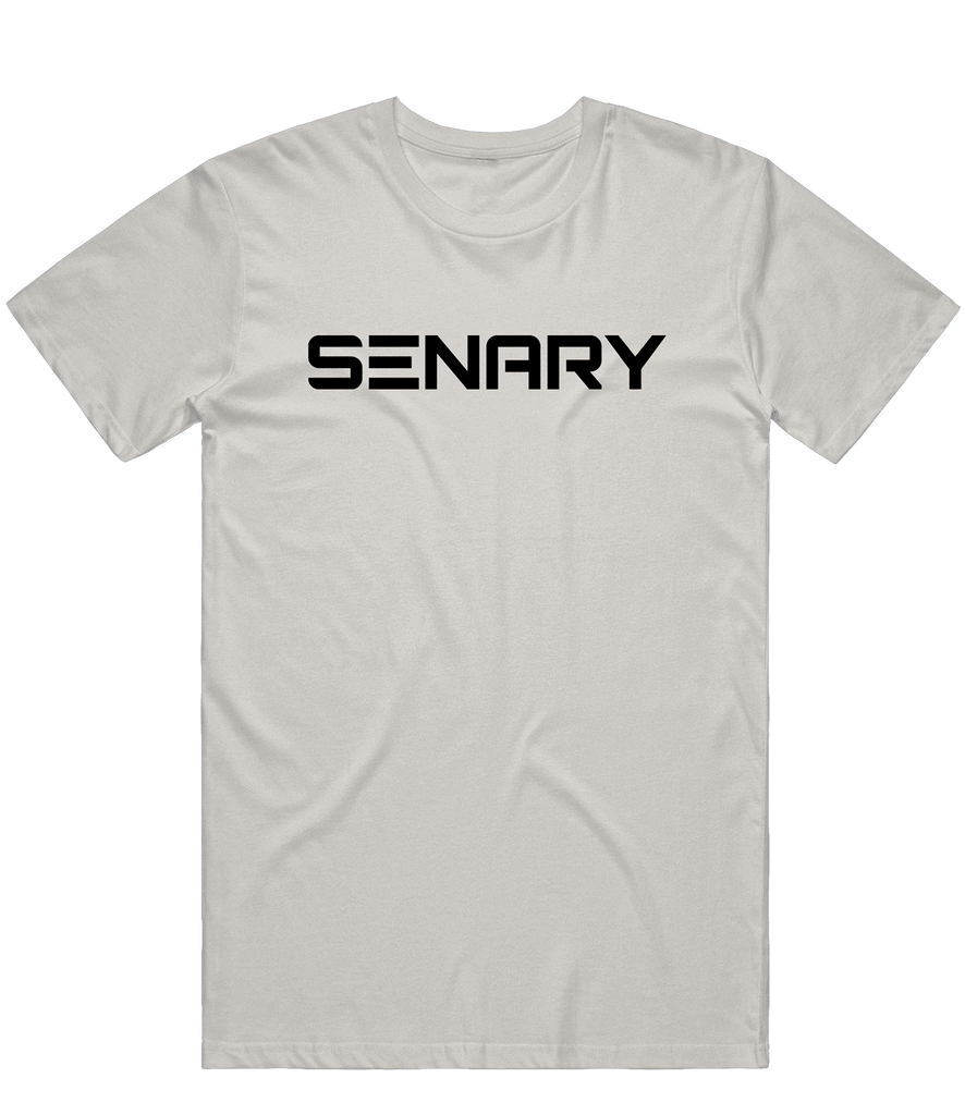 Senary Text Tee - Grey - ARMA - T-Shirt