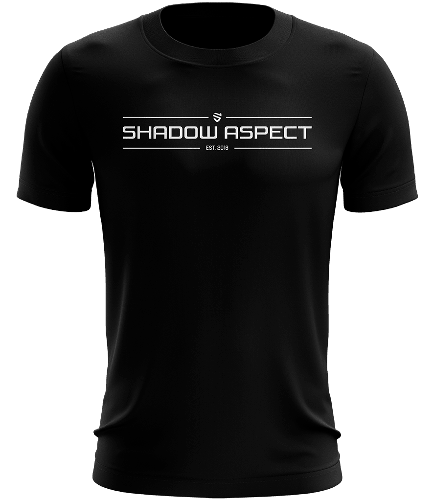 Shadow Aspect Text Tee - Black - ARMA - T-Shirt