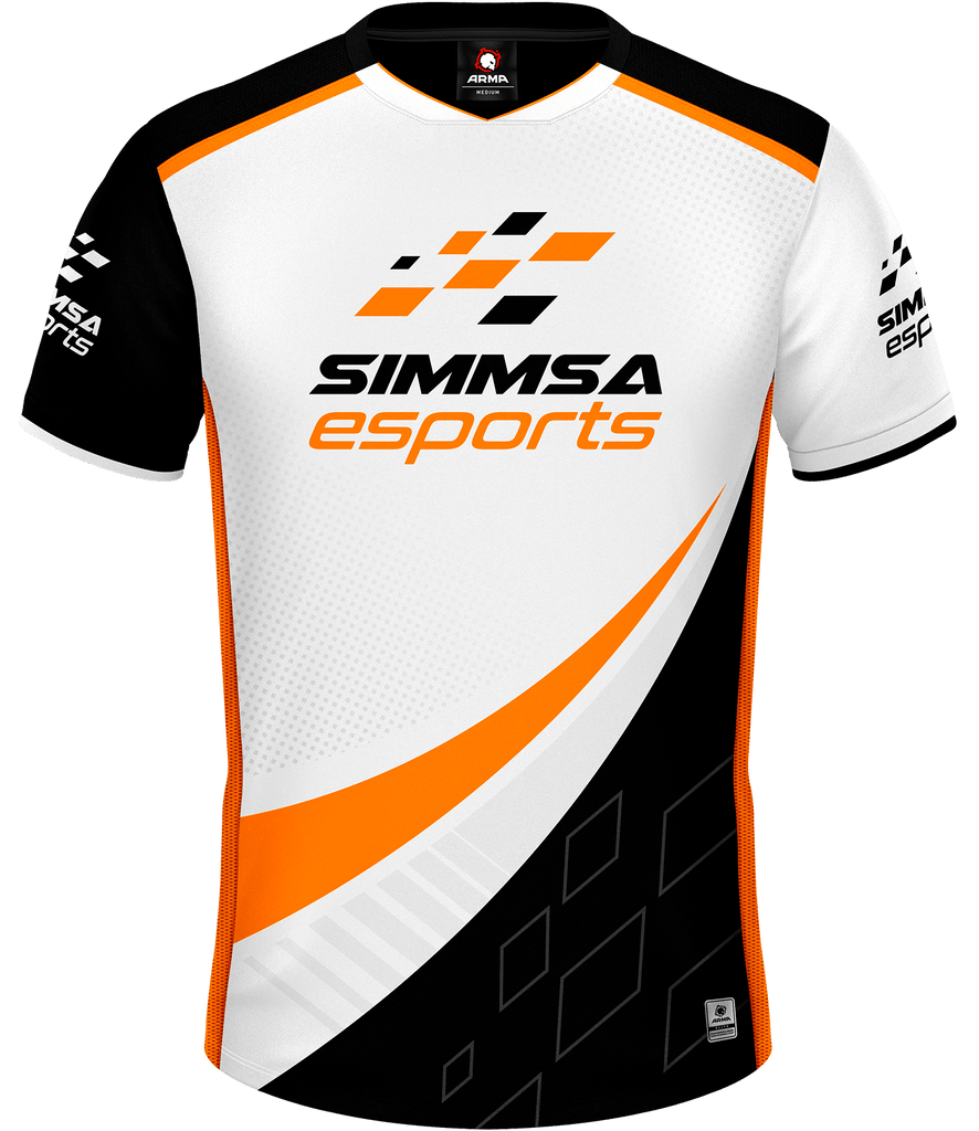 SIMMSA ELITE V2 Jersey - White - ARMA - Esports Jersey