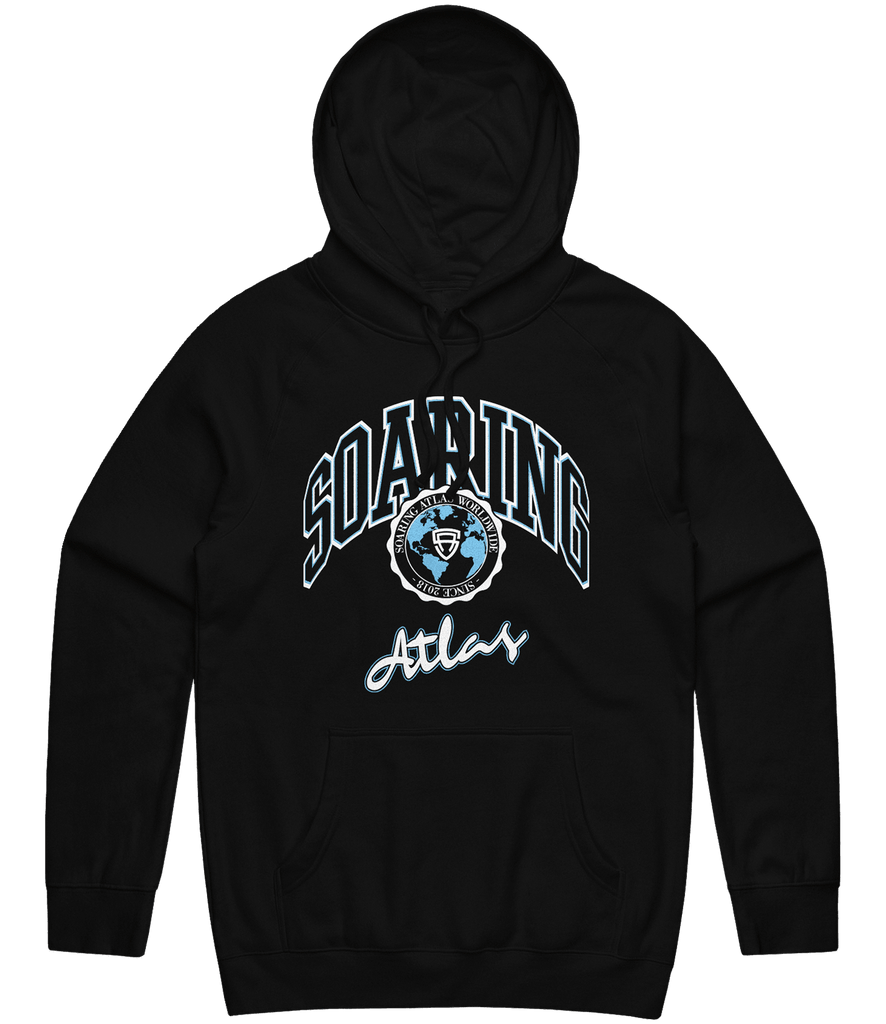 Soaring Atlas Globe Hoodie - Black - ARMA