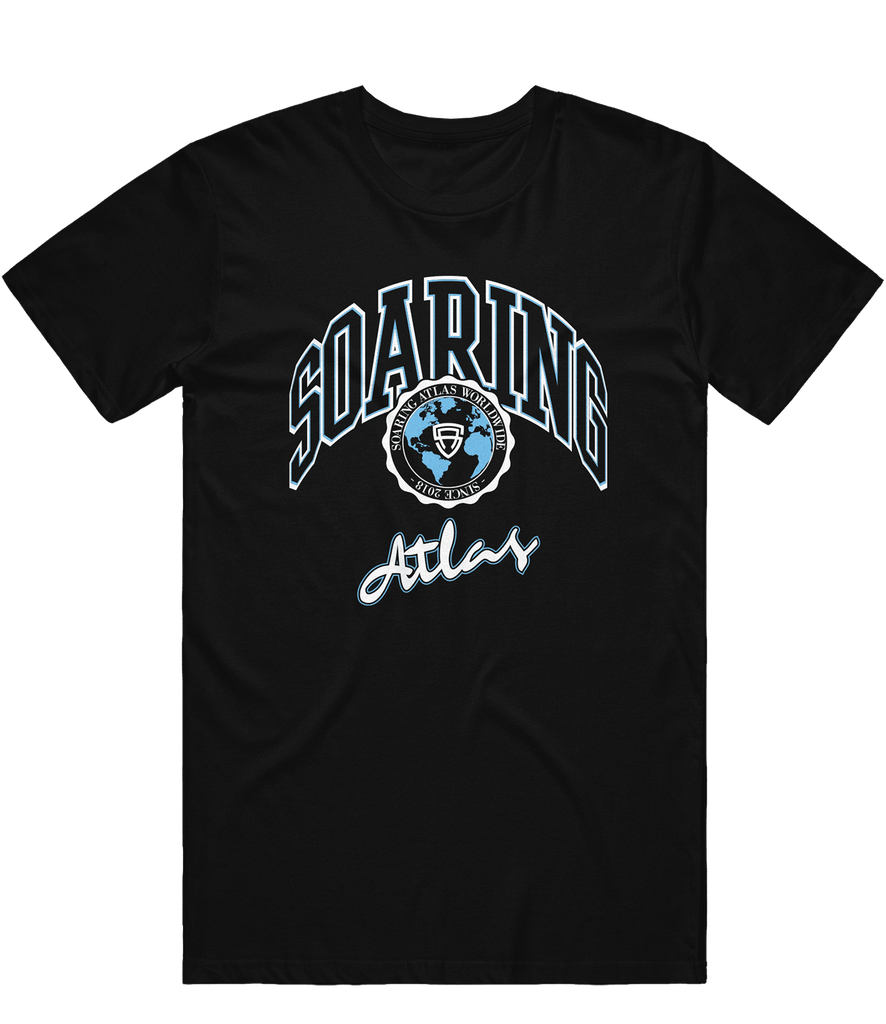 Soaring Atlas Globe Tee - Black - ARMA