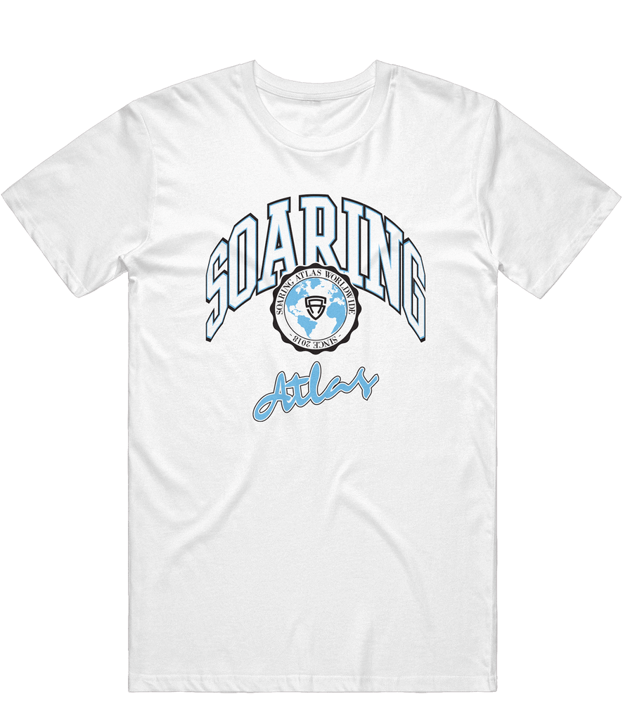 Soaring Atlas Globe Tee - White - ARMA