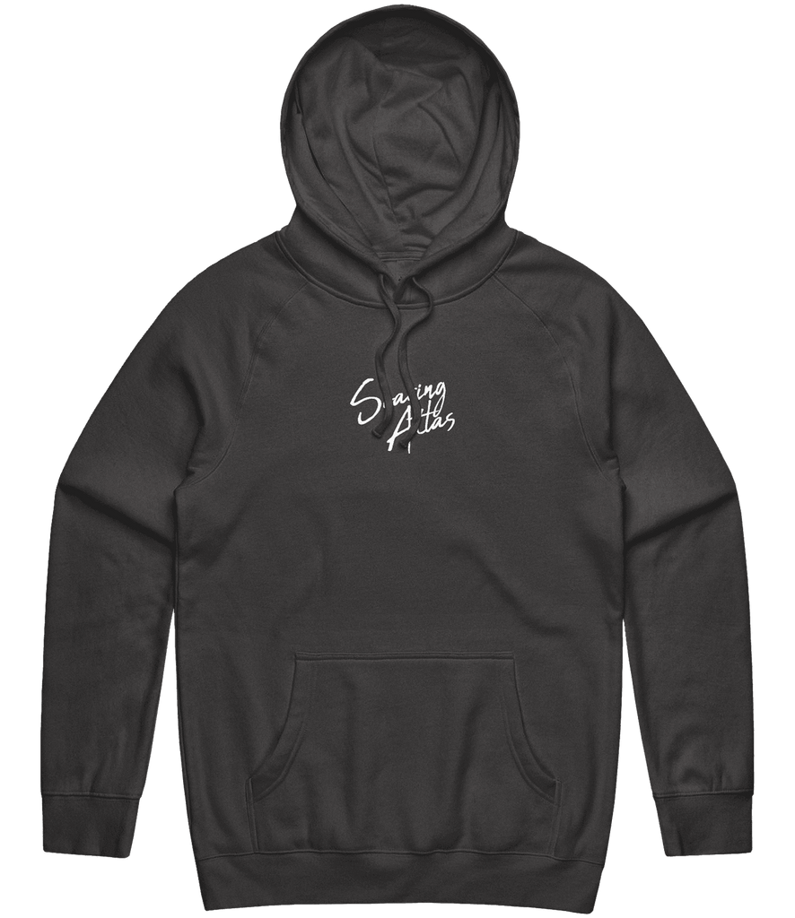Soaring Atlas Text Hoodie - Charcoal - ARMA