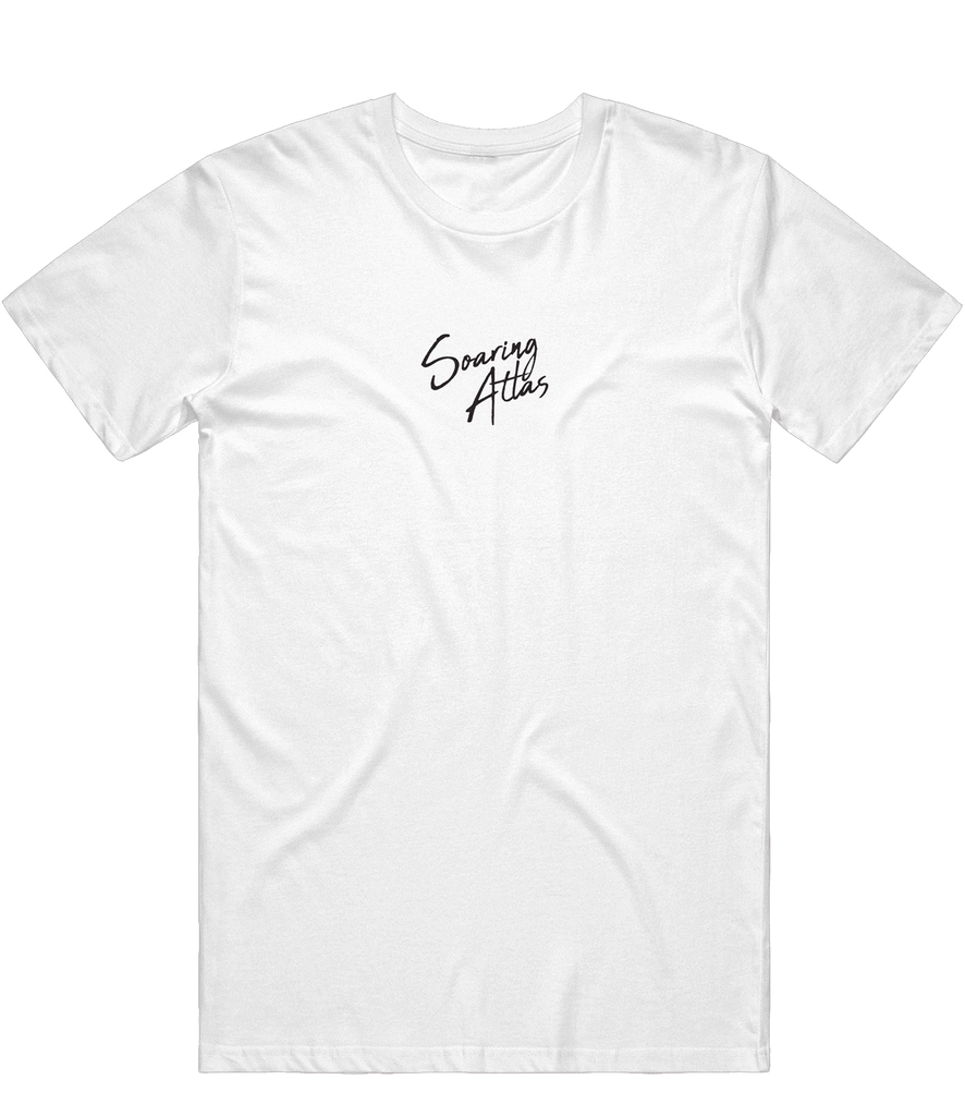 Soaring Atlas Text Tee - White - ARMA