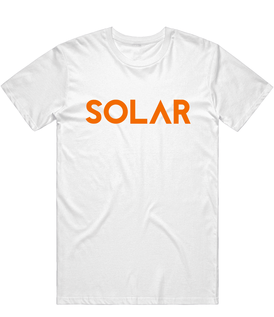 Solar Text Tee - White - ARMA - T-Shirt
