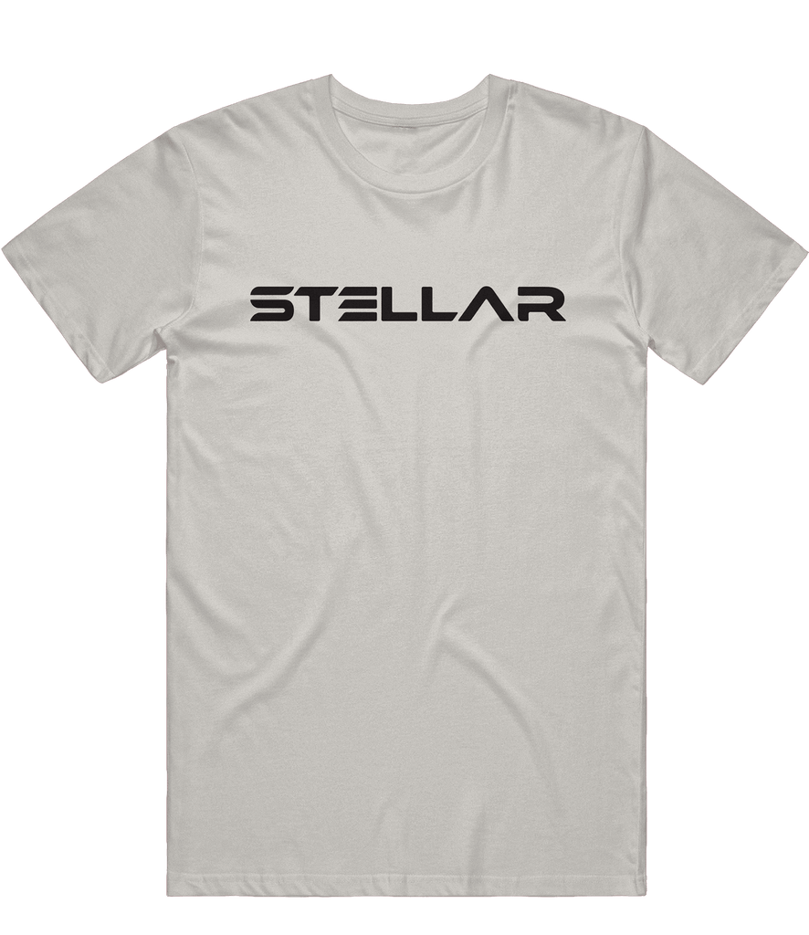 Stellar Text Tee - Light Grey - ARMA