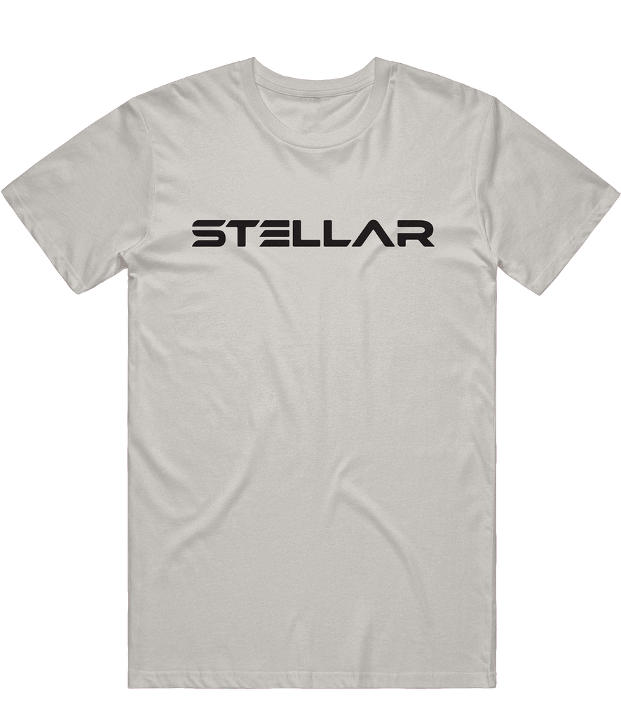 Stellar Text Tee - Light Grey - ARMA - T-Shirt