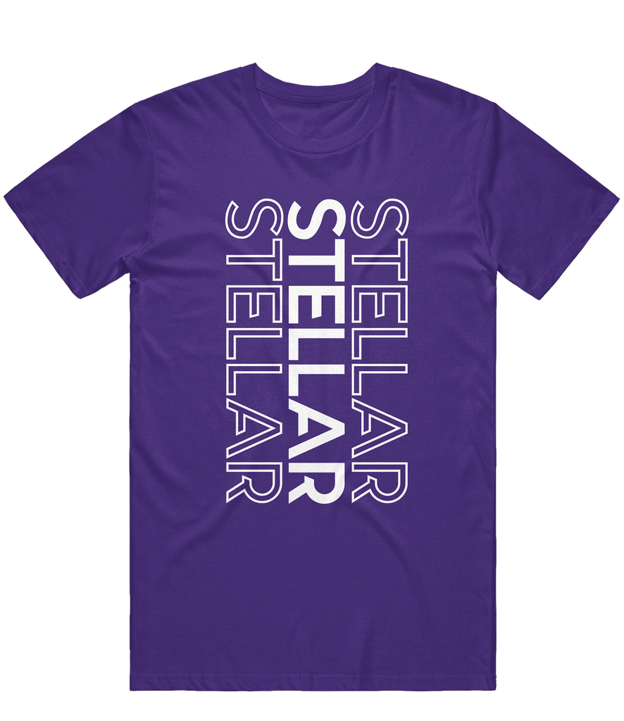 Stellar Text Tee - Purple - ARMA
