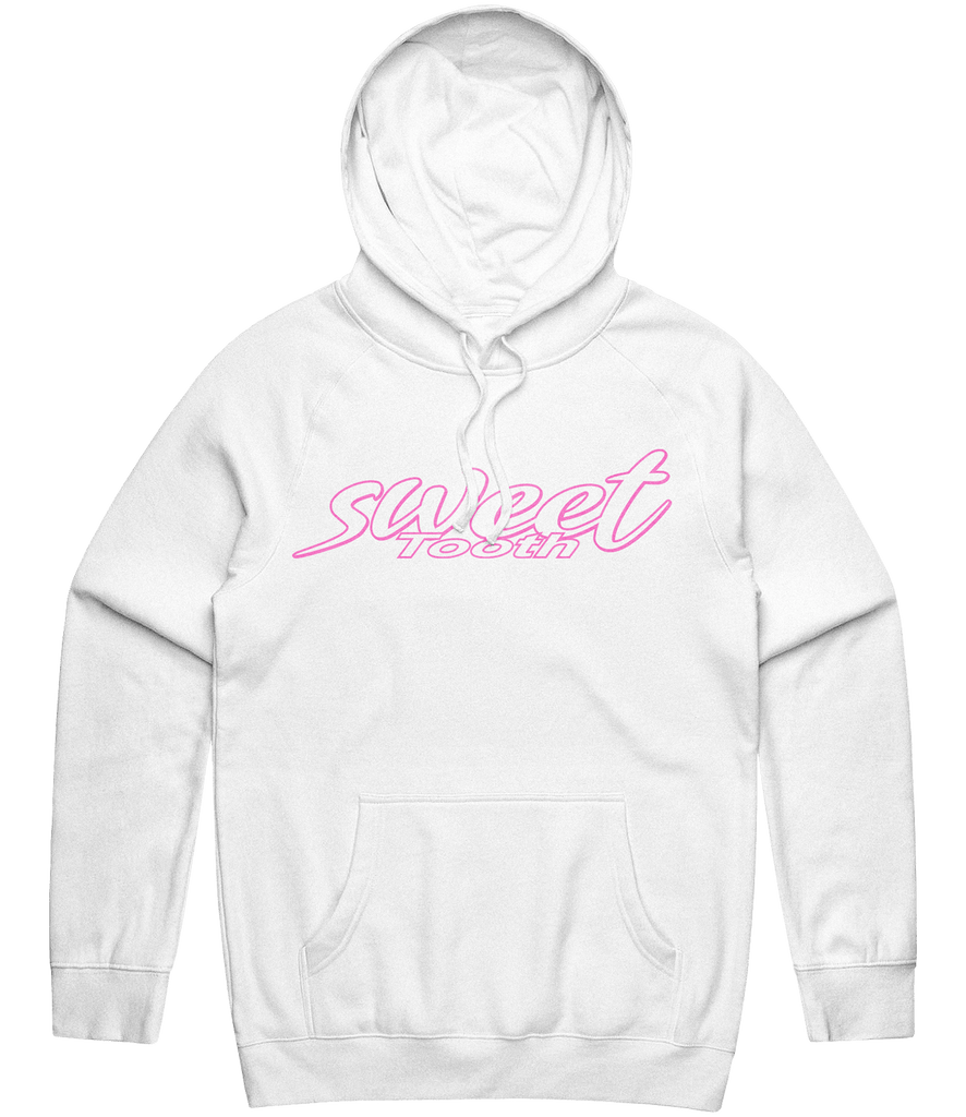 Sweet Tooth Text Hoodie - White - ARMA