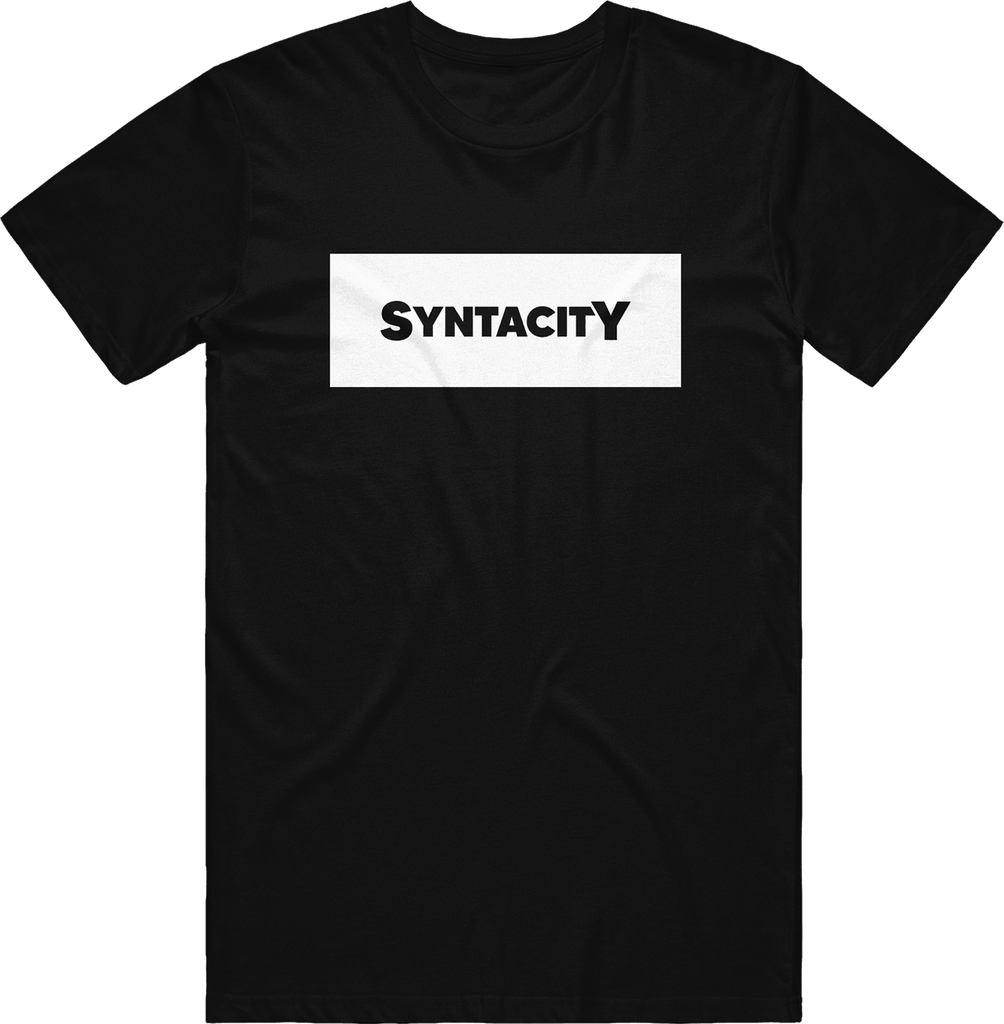 Syntacity Box Tee - Black - ARMA - T-Shirt