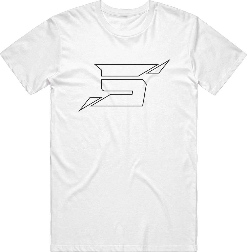 Syntacity Outline Tee - White - ARMA - T-Shirt