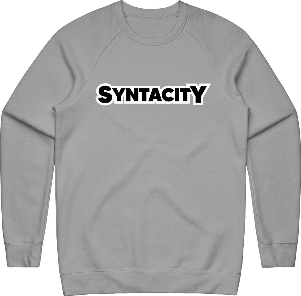 Syntacity Text Crewneck - Grey - ARMA - Sweater
