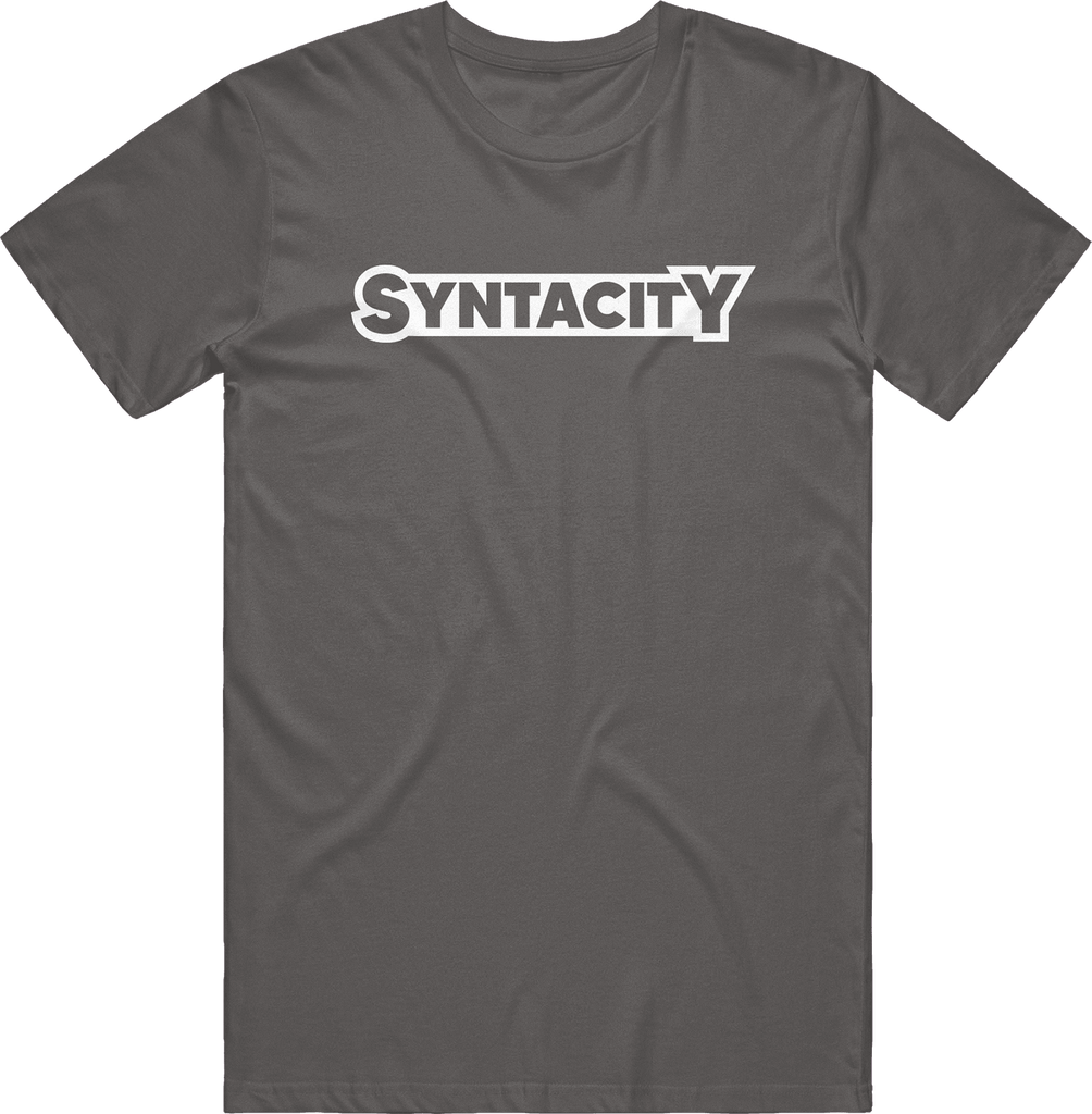 Syntacity Text Tee - Charcoal - ARMA - T-Shirt