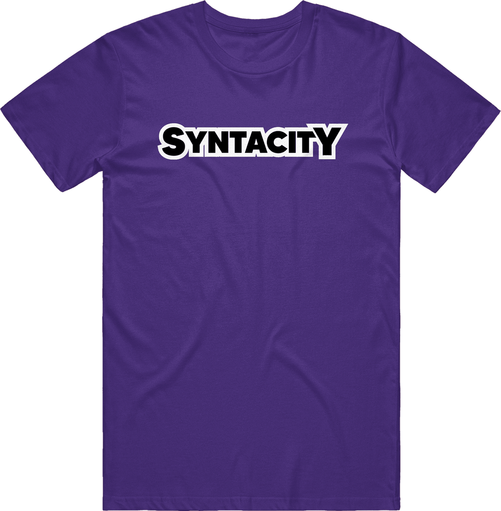Syntacity Text Tee - Purple - ARMA