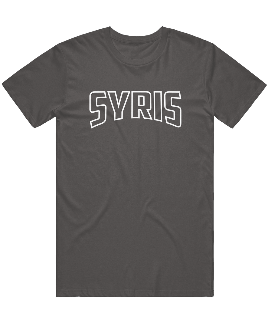 Syris Text Tee - Charcoal - ARMA - T-Shirt