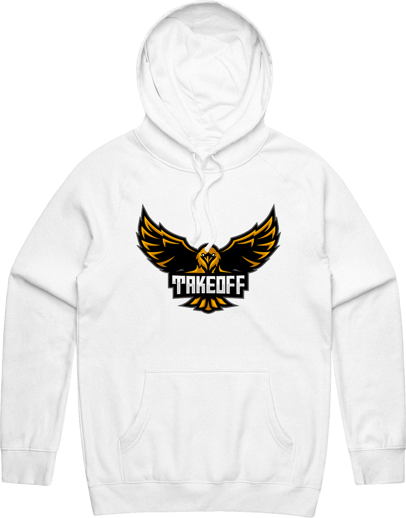 Takeoff Logo Hoodie - White - ARMA - Hoodie