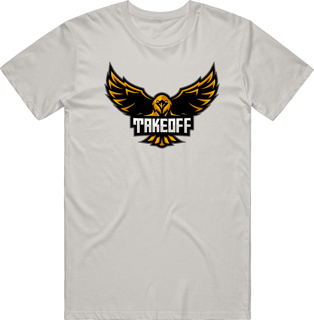 Takeoff Logo Tee - Light Grey - ARMA - T-Shirt