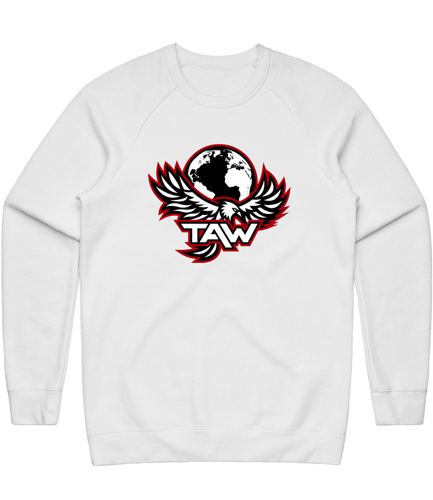 TAW Logo Crewneck - White - ARMA