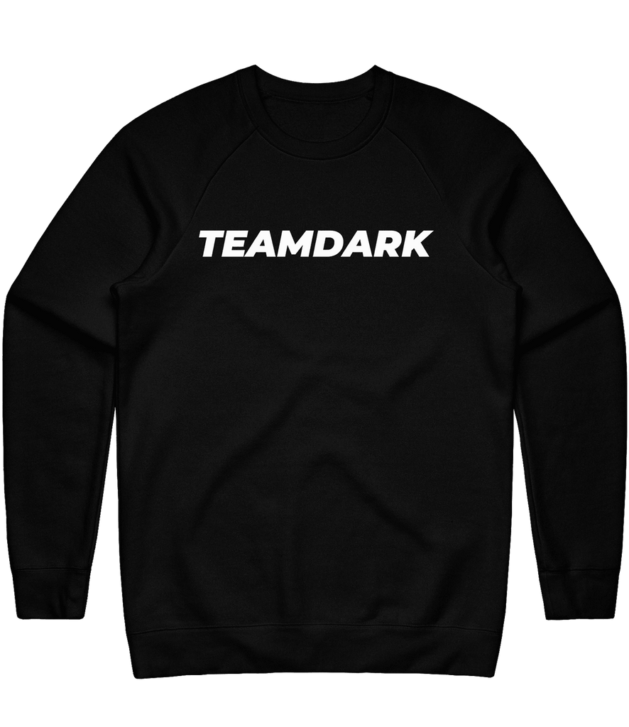 Team Dark Text Crewneck - Black - ARMA - Sweater
