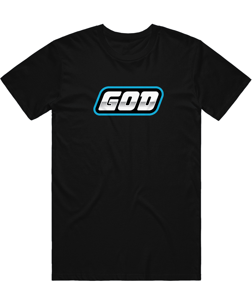 Team God Text Tee - Black - ARMA - T-Shirt
