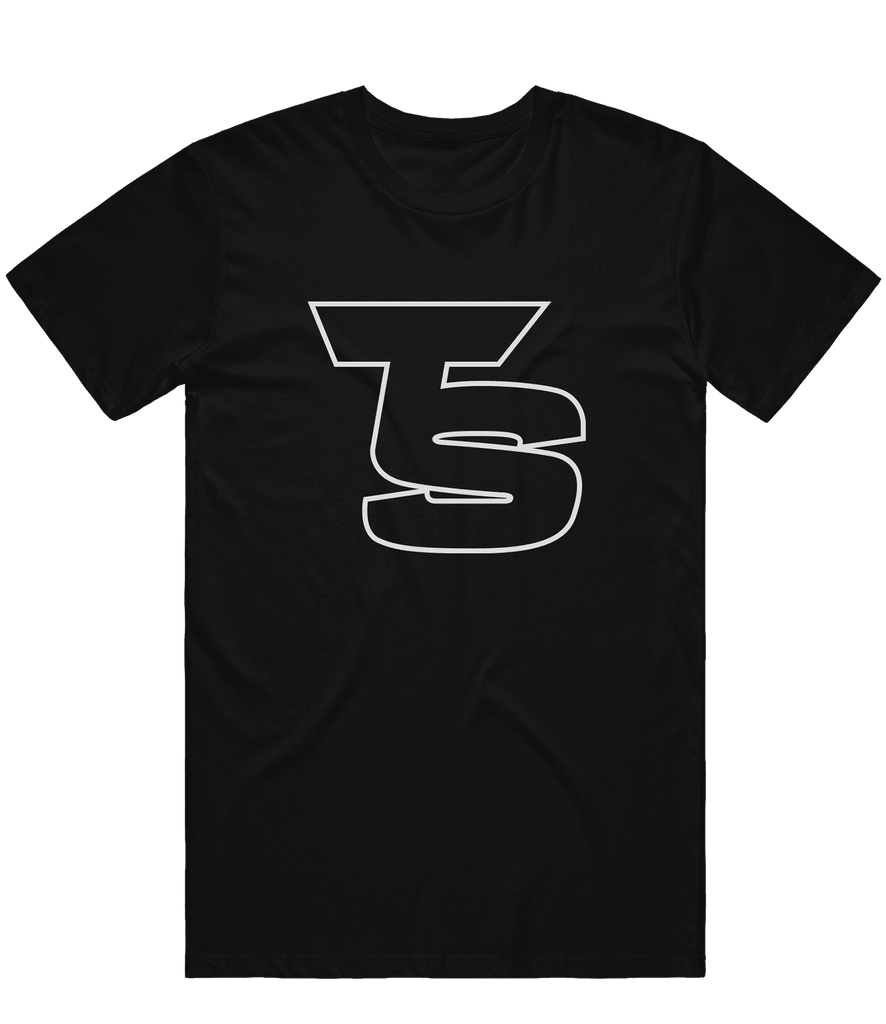 Team Signal Outline Tee - Black - ARMA - T-Shirt