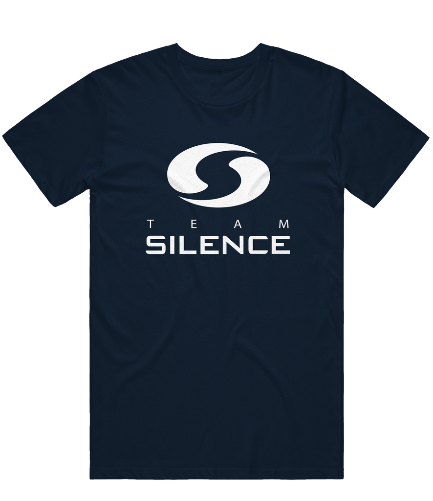 Team Silence Logo Tee - Navy - ARMA - T-Shirt