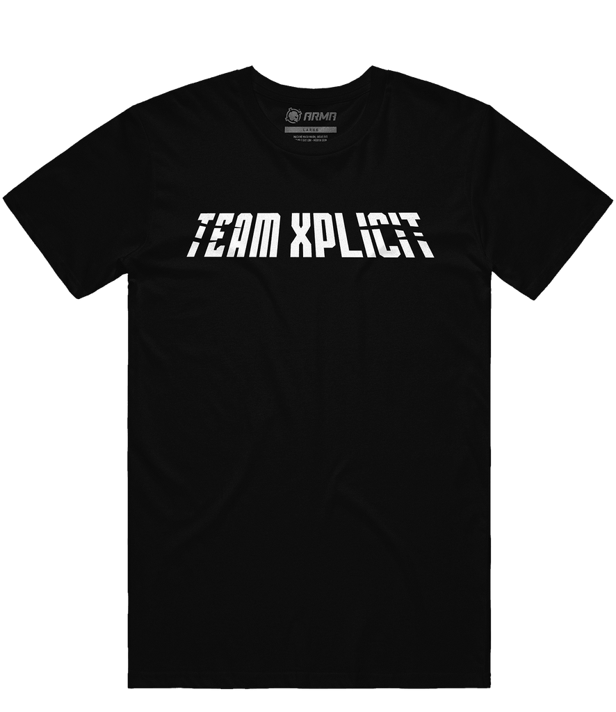 Team Xplicit Text Tee - Black - ARMA