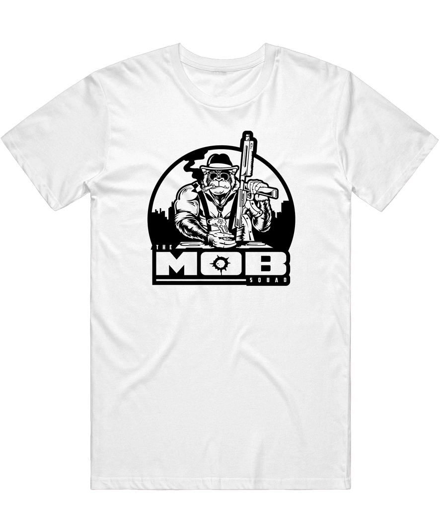 The Mob Squad Logo Tee - White - ARMA - T-Shirt