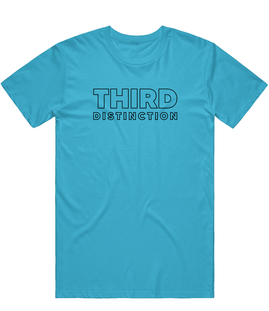 Third Distinction Outline Tee - Blue - ARMA - T-Shirt