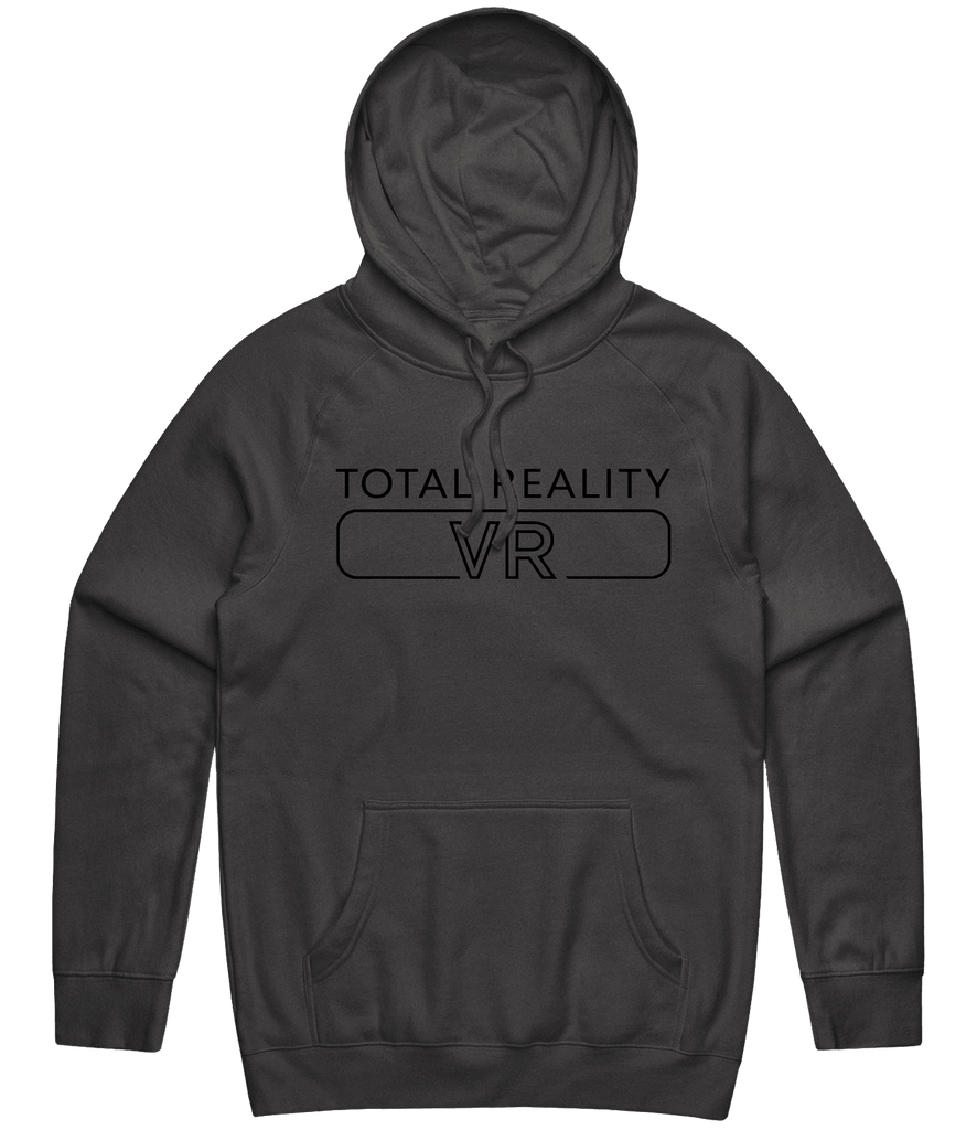 Total Reality VR Text Hoodie - Charcoal - ARMA - Hoodie
