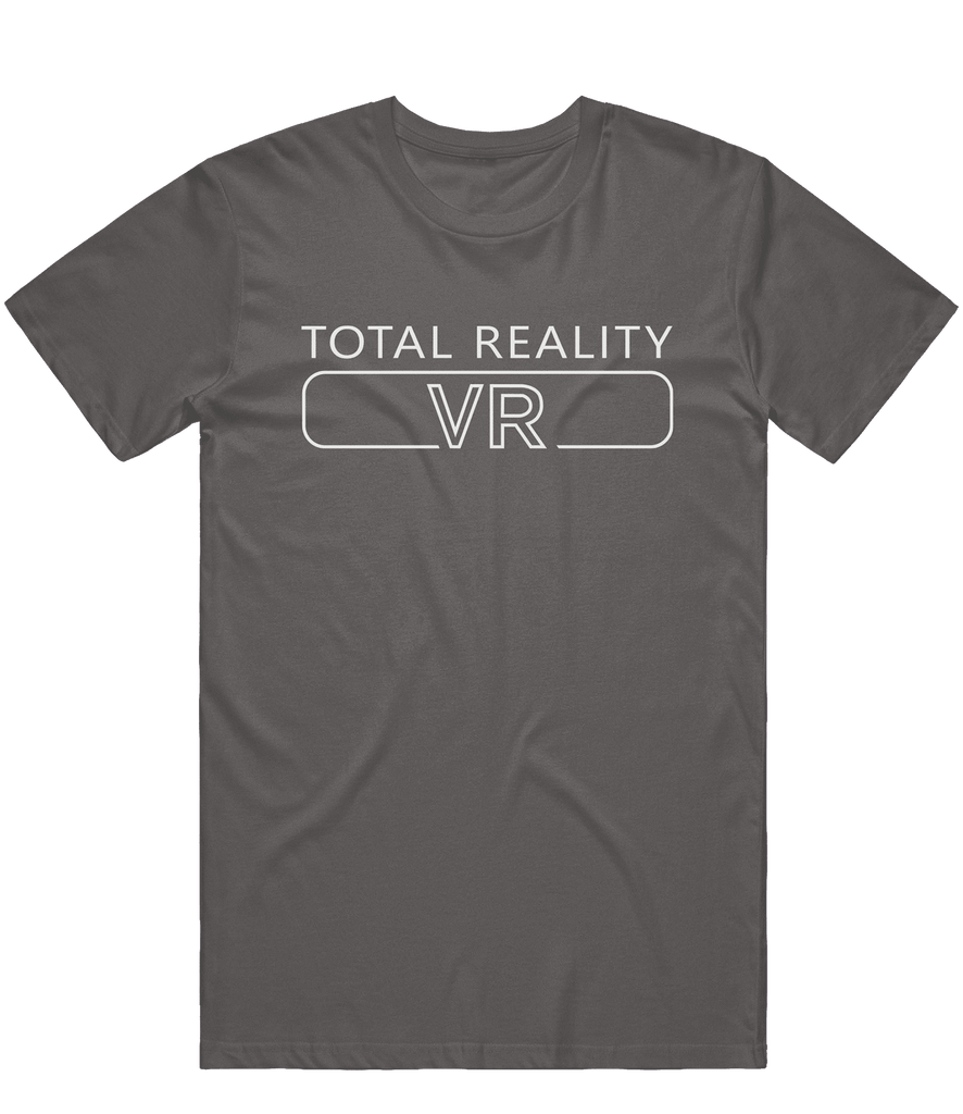 Total Reality VR Text Tee - Charcoal - ARMA - T-Shirt
