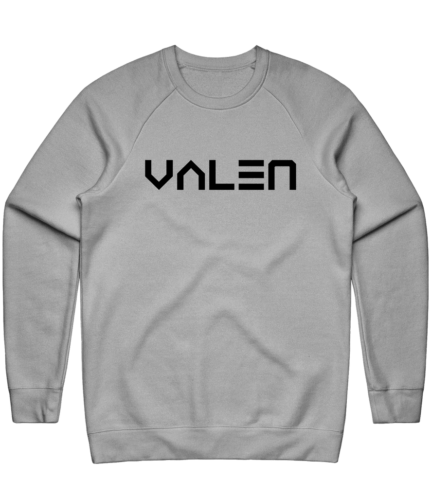 Valen Text Crewneck - Grey - ARMA - Sweater